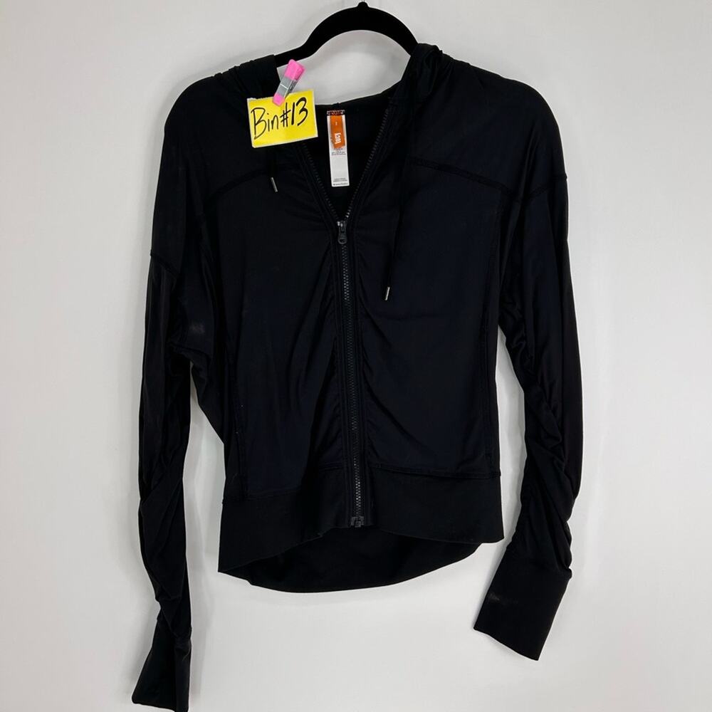 Lucy Activewear Yoga Hoodie Jacket Size Small Black